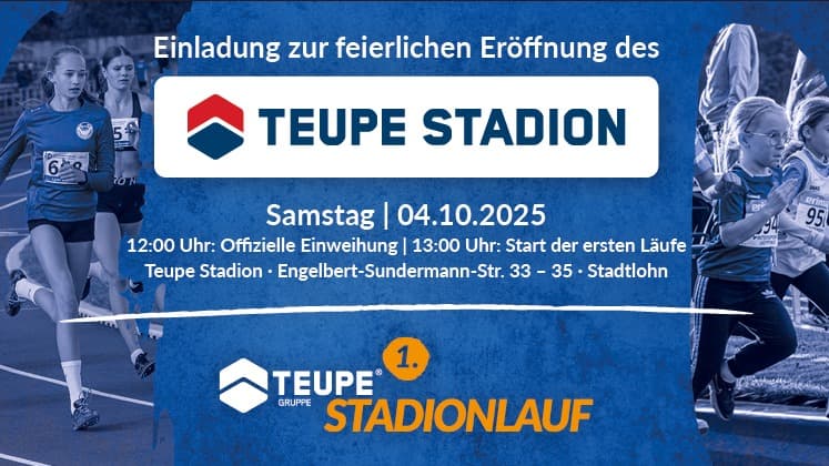 Eröffnung Teupe-Stadion und 1. Teupe-Stadionlauf